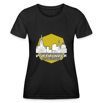 Dortmunder Stadt Dortmund - Frauen Funktions-T-Shirt - Schwarz - Vorne - AI Model Female 172 light (172cm)