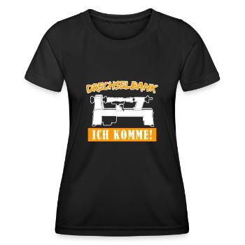 Drechseln Spruch Drechselbank Drechsler - Frauen Funktions-T-Shirt - Schwarz - Vorne - AI Model Female 172 light (172cm)