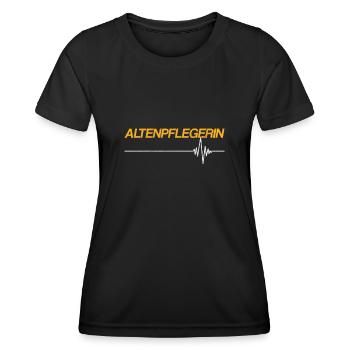 Altenpflegerin - Frauen Funktions-T-Shirt - Schwarz - Vorne - AI Model Female 172 light (172cm)