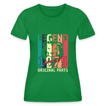 1975 Im August Retro - Frauen Funktions-T-Shirt - Kelly Green - Vorne - AI Model Female 172 dark (172cm)