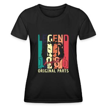 August 1986 Gift idea - Women's Functional T-Shirt - black - Front - AI Model Female 172 light (172cm)
