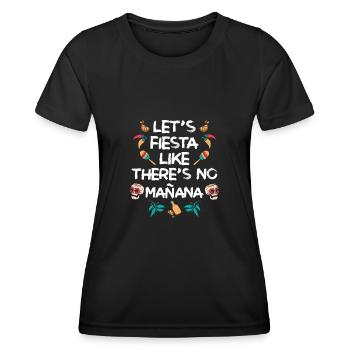 Mecican Cinco De Mayo - T-shirt sport Femme - noir - Devant - AI Model Female 172 light (172cm)