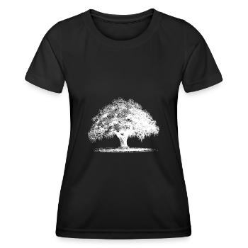 Baum - Frauen Funktions-T-Shirt - Schwarz - Vorne - AI Model Female 172 light (172cm)