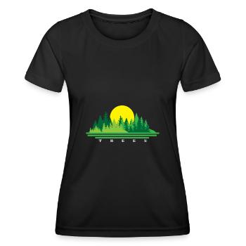 Tree - Women's Functional T-Shirt - black - Front - AI Model Female 172 light (172cm)