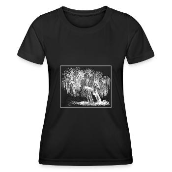 Arbre - T-shirt sport Femme - noir - Devant - AI Model Female 172 light (172cm)