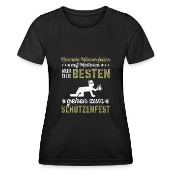 Sportschütze Sportschießen Königskompanie - Frauen Funktions-T-Shirt - Schwarz - Vorne - AI Model Female 172 light (172cm)