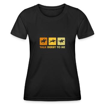 Racecourse Racing Betting Lovers - Women's Functional T-Shirt - black - Front - AI Model Female 172 light (172cm)