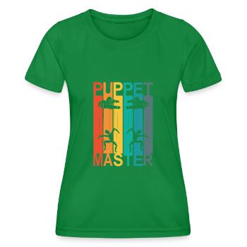 Ventriloquists and puppets - Women's Functional T-Shirt - kelly green - Front - AI Model Female 172 dark (172cm)