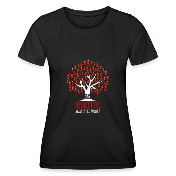 Clothing Sensitization to autoimmune hepatitis - Women's Functional T-Shirt - black - Front - AI Model Female 172 light (172cm)