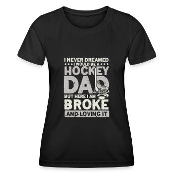 Hockey Dad - Women's Functional T-Shirt - black - Front - AI Model Female 172 light (172cm)