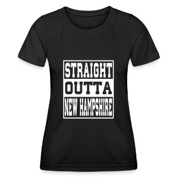 New Hampshire disant drôle New hampshire Cadeau - T-shirt sport Femme - noir - Devant - AI Model Female 172 light (172cm)