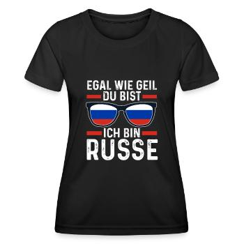 Russen Russisches Russland - Frauen Funktions-T-Shirt - Schwarz - Vorne - AI Model Female 172 light (172cm)
