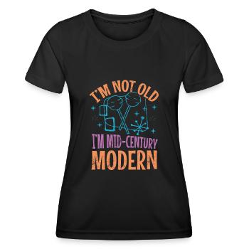 Je ne suis pas vieux, je suis moderne - T-shirt sport Femme - noir - Devant - AI Model Female 172 light (172cm)
