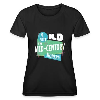 Je ne suis pas vieux, je suis moderne - T-shirt sport Femme - noir - Devant - AI Model Female 172 light (172cm)