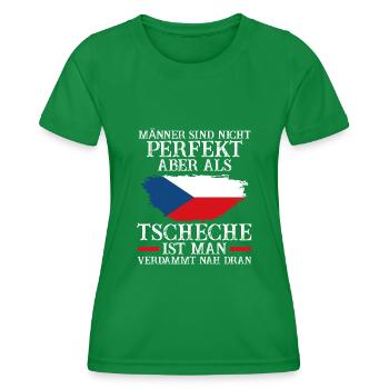 Tschechien Tscheche Tschechisches - Frauen Funktions-T-Shirt - Kelly Green - Vorne - AI Model Female 172 dark (172cm)