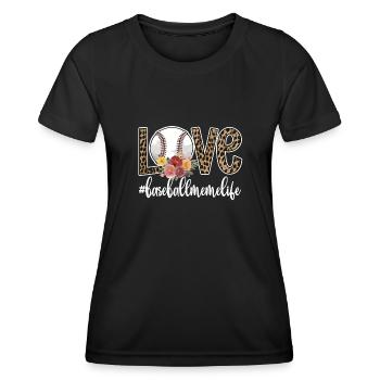 Meme Oma Eines Baseballspieler Baseball Meme - Frauen Funktions-T-Shirt - Schwarz - Vorne - AI Model Female 172 light (172cm)