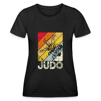 Judo Judoka - Frauen Funktions-T-Shirt - Schwarz - Vorne - AI Model Female 172 light (172cm)