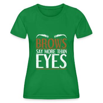 Maquillage Artiste Cadeau Beauté Sourcils Artiste - T-shirt sport Femme - vert - Devant - AI Model Female 172 dark (172cm)