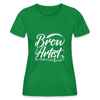 Maquillage Artiste Cadeau Beauté Sourcils Artiste - T-shirt sport Femme - vert - Devant - AI Model Female 172 dark (172cm)