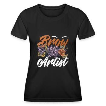 Brow Artist - Women's Functional T-Shirt - black - Front - AI Model Female 172 light (172cm)