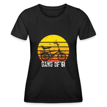 Bonanzarad Bonanza Bike Hipster Anniversaire 1961 - T-shirt sport Femme - noir - Devant - AI Model Female 172 light (172cm)