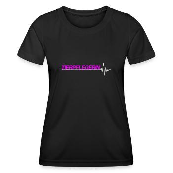 Tierpflegerin - Frauen Funktions-T-Shirt - Schwarz - Vorne - AI Model Female 172 light (172cm)
