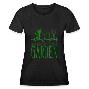 Galabauer Gardener Therapy Horticulture - Women's Functional T-Shirt - black - Front - AI Model Female 172 light (172cm)
