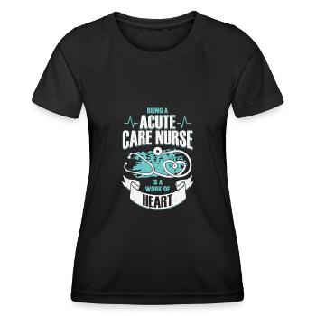 Intensive Care Intensive Care Gift - Women's Functional T-Shirt - black - Front - AI Model Female 172 light (172cm)