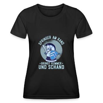 Springer on the edge brings grief and shame figures - Women's Functional T-Shirt - black - Front - AI Model Female 172 light (172cm)