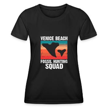 Paleontologist Designs Fossil Hunter Student - Women's Functional T-Shirt - black - Front - AI Model Female 172 light (172cm)