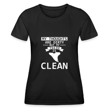 Paleontologist Designs Fossil Hunter Student - Women's Functional T-Shirt - black - Front - AI Model Female 172 light (172cm)