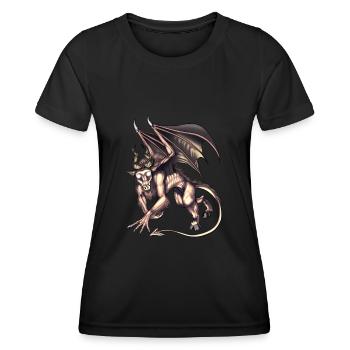 Jersey Devil Cryptid Creature - Women's Functional T-Shirt - black - Front - AI Model Female 172 light (172cm)