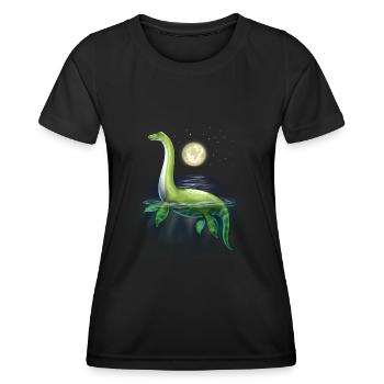 Monstre du Loch Ness - T-shirt sport Femme - noir - Devant - AI Model Female 172 light (172cm)