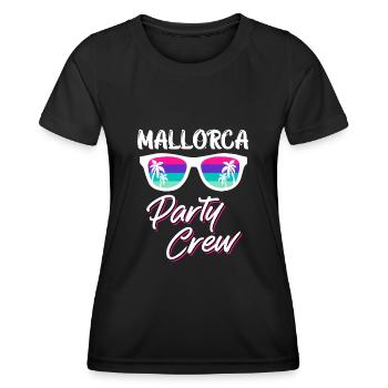 Mallorca Party Crew Malle Party Crew - T-shirt sport Femme - noir - Devant - AI Model Female 172 light (172cm)