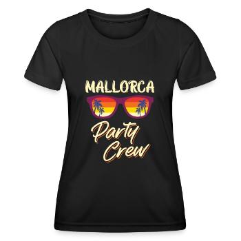 Mallorca Party Crew Malle Party Crew - T-shirt sport Femme - noir - Devant - AI Model Female 172 light (172cm)