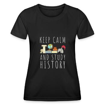 Historien de recherche Conservateur de musée et archiviste - T-shirt sport Femme - noir - Devant - AI Model Female 172 light (172cm)