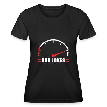 Dad Joke - Funny Grandpa Daddy Father's Day Bad - Frauen Funktions-T-Shirt - Schwarz - Vorne - AI Model Female 172 light (172cm)
