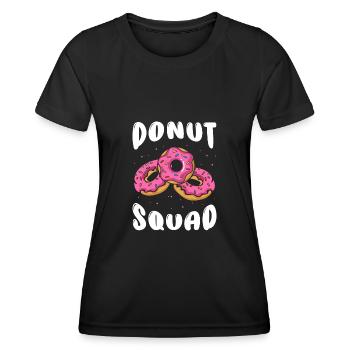 Donut Squad - Frauen Funktions-T-Shirt - Schwarz - Vorne - AI Model Female 172 light (172cm)