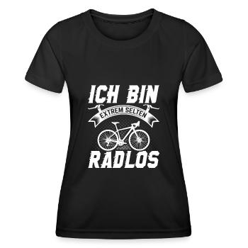 Radfahrer Fahrrad Geschenk - Frauen Funktions-T-Shirt - Schwarz - Vorne - AI Model Female 172 light (172cm)
