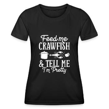 Crabs Cooking Pot Tails Crab Lobster - Women's Functional T-Shirt - black - Front - AI Model Female 172 light (172cm)