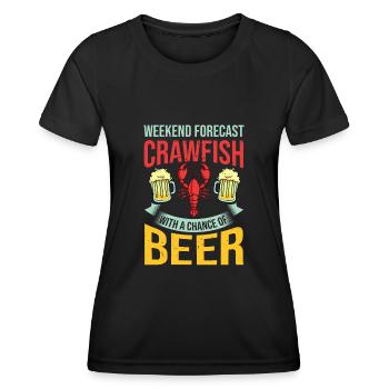 Crabs Cooking Pot Tails Crab Lobster - Women's Functional T-Shirt - black - Front - AI Model Female 172 light (172cm)