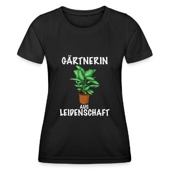 Gärtnerin aus Leidenschaft - Frauen Funktions-T-Shirt - Schwarz - Vorne - AI Model Female 172 light (172cm)