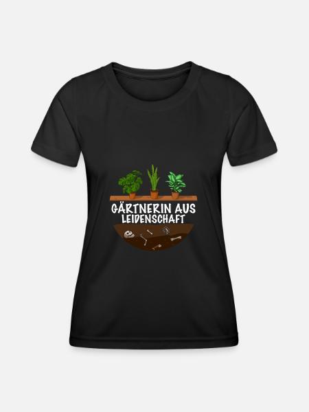 Gärtnerin aus Leidenschaft - Frauen Funktions-T-Shirt - Schwarz