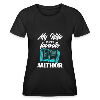 Author Author Funny Author Gift - Women's Functional T-Shirt - black - Front - AI Model Female 172 light (172cm)