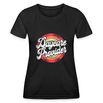 Childcare Daycare Provider Teacher - Women's Functional T-Shirt - black - Front - AI Model Female 172 light (172cm)