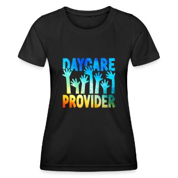 Childcare Daycare Provider Teacher - Women's Functional T-Shirt - black - Front - AI Model Female 172 light (172cm)