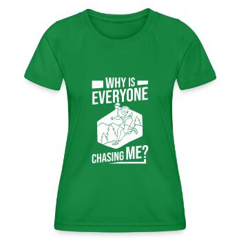 Cross Country Running Crosslauf Geländelauf Laufen - T-shirt sport Femme - vert - Devant - AI Model Female 172 dark (172cm)