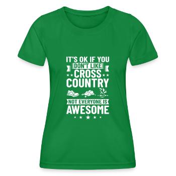 Cross Country Running Crosslauf Geländelauf Laufen - T-shirt sport Femme - vert - Devant - AI Model Female 172 dark (172cm)