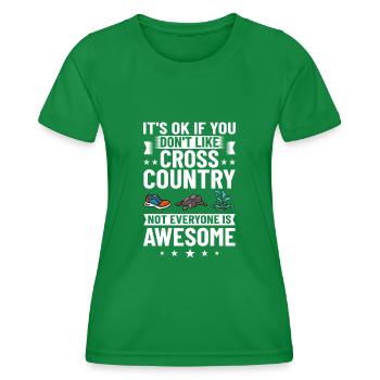 Cross Country Running Crosslauf Geländelauf Laufen - T-shirt sport Femme - vert - Devant - AI Model Female 172 dark (172cm)