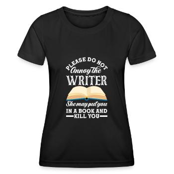 Author Author Funny Author Gift - Women's Functional T-Shirt - black - Front - AI Model Female 172 light (172cm)